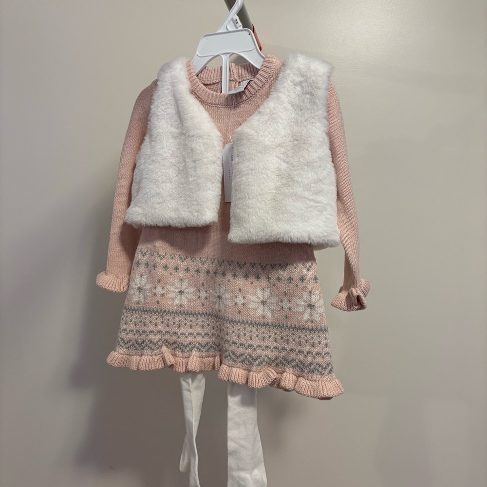 NWT Adrienne Vittadini Bambini 12 M 3 piece set